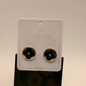 Acer Stainless Steel Clover Earrings